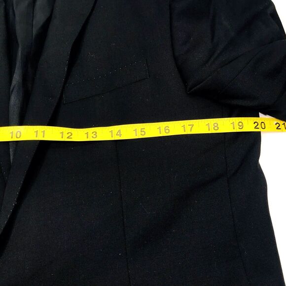 Ben Sherman Blazer BLACK Wool Ticket Pocket 2 Vent 40 Sport Coat Preppy Career - Picture 7 of 15